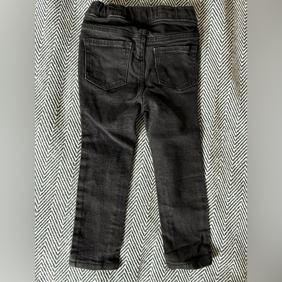 Old Navy Toddler Black Skinny Jeans | 2T | Adjustable Waist - Picture 4 of 5